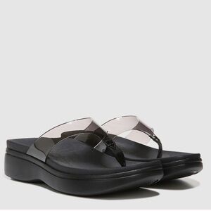 Vionic Luminous Women's Thong Post Wedge Sandal Size 9.5